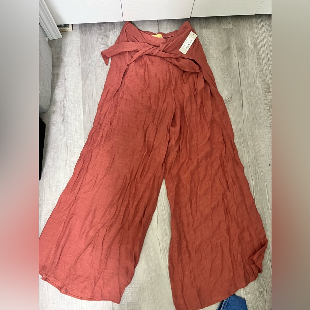 Light rust flowy pants